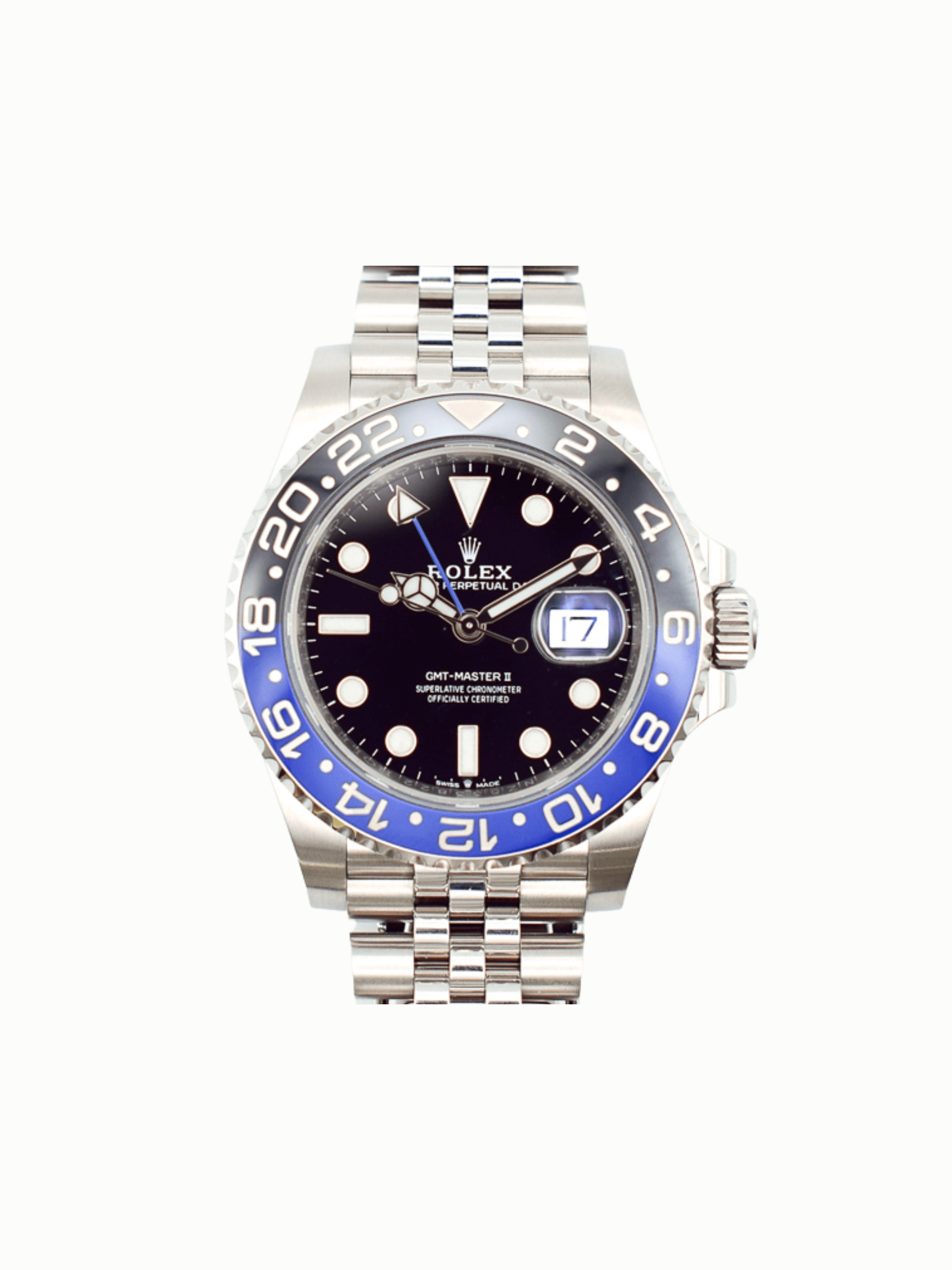 Rolex GMT-Master II "Batman" Bezel Stainless Steel Black Dial 126710BLNR