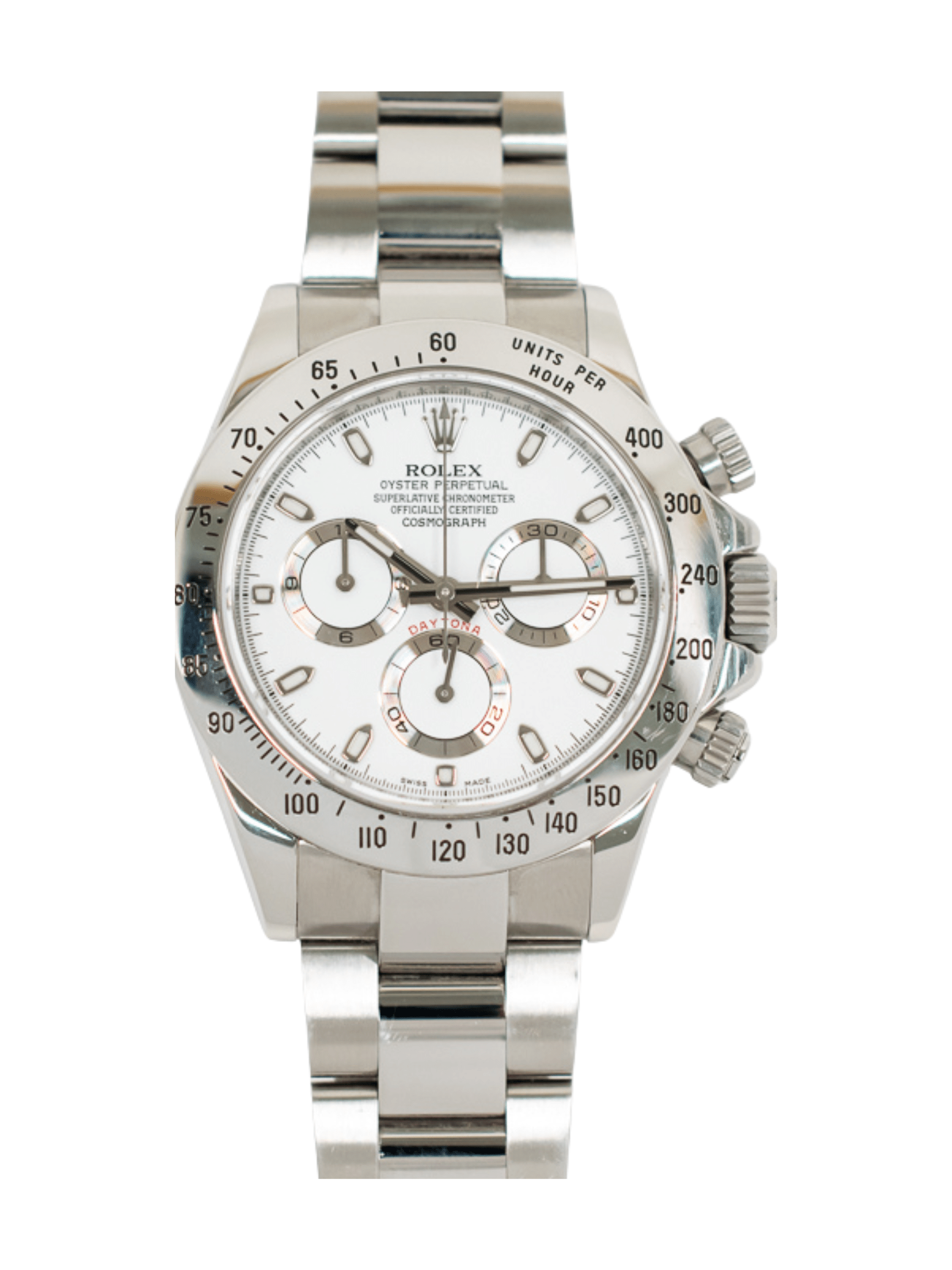 Rolex Daytona Stainless Steel White Dial 116520 Bracelet
