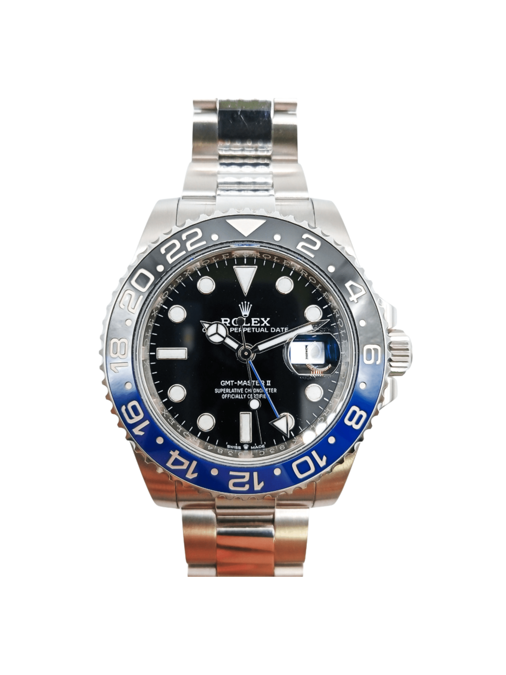 Rolex GMT-Master II Steel Batman Dial 126710BLNR Bracelet