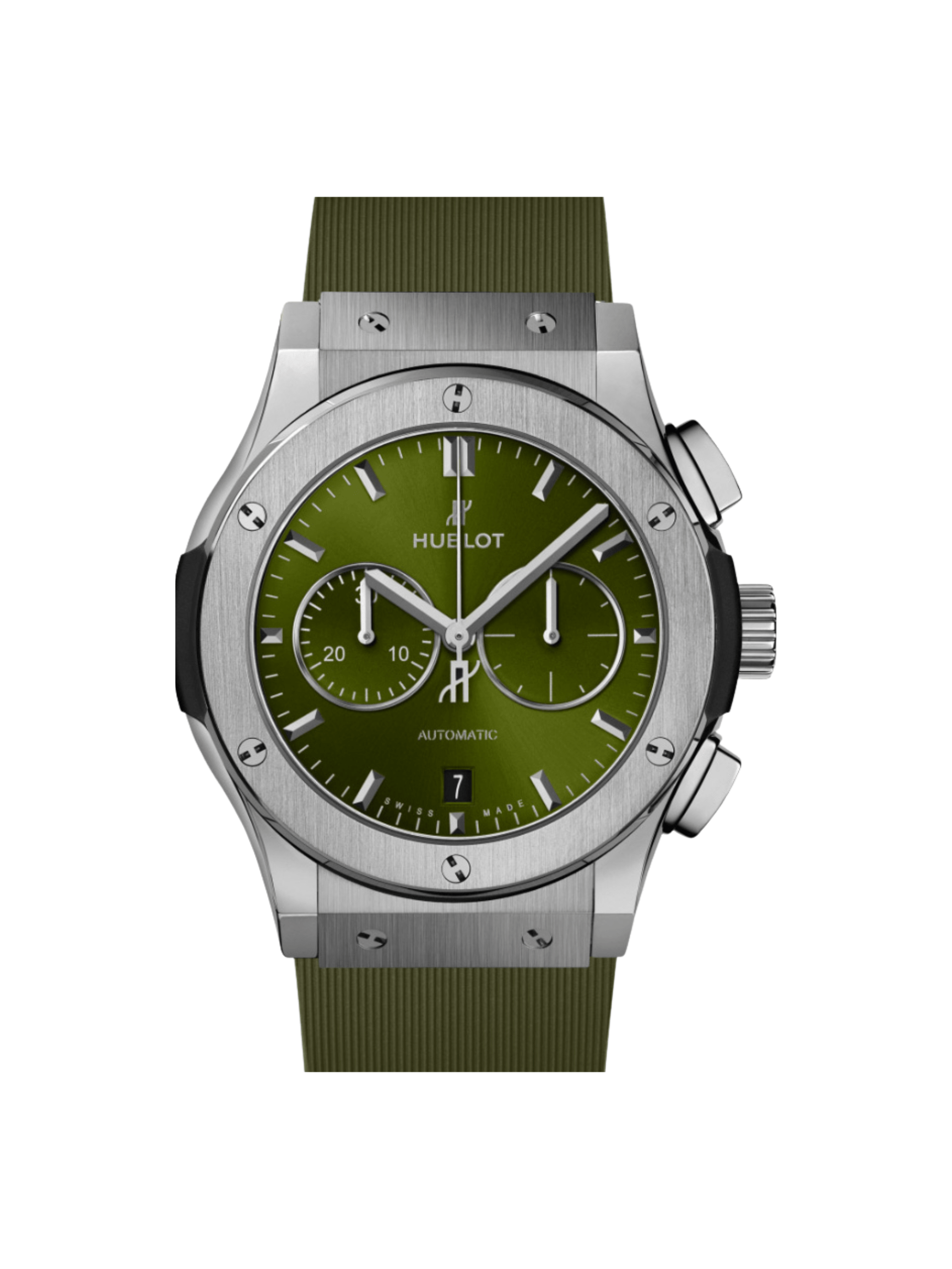 Hublot Classic Fusion Titanium Green Dial 541.NX.8970.RX Bracelet