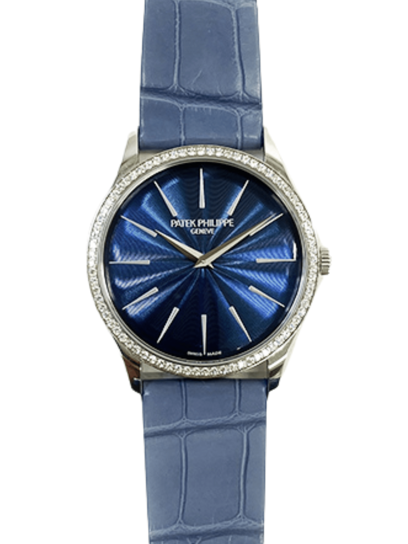 Patek Philippe Calatrava Ladies Blue Dial 4997/200G-001 Bracelet