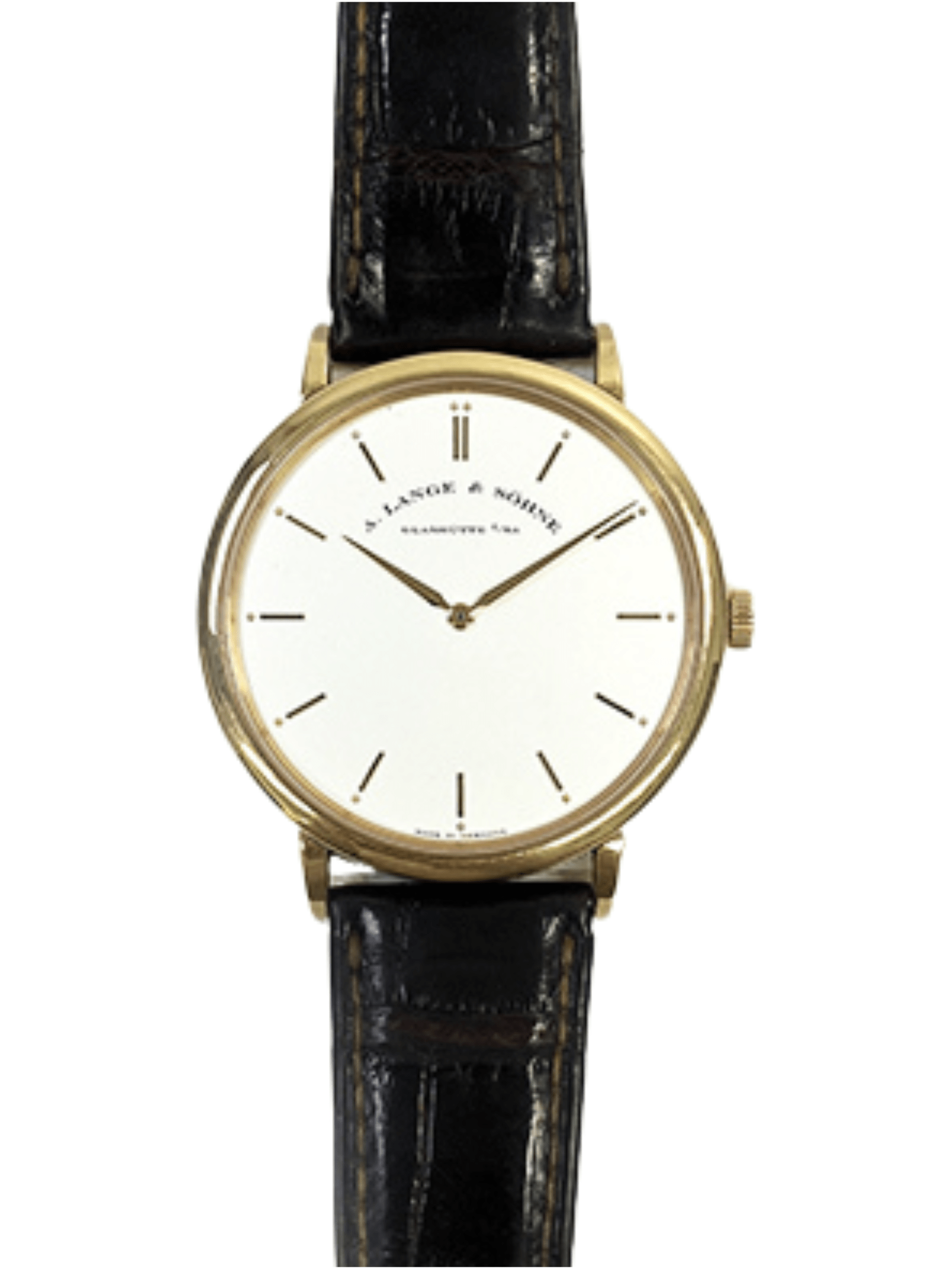A. Lange & Söhne Saxonia Thin Rose Gold Silver Dial 211.032 Bracelet