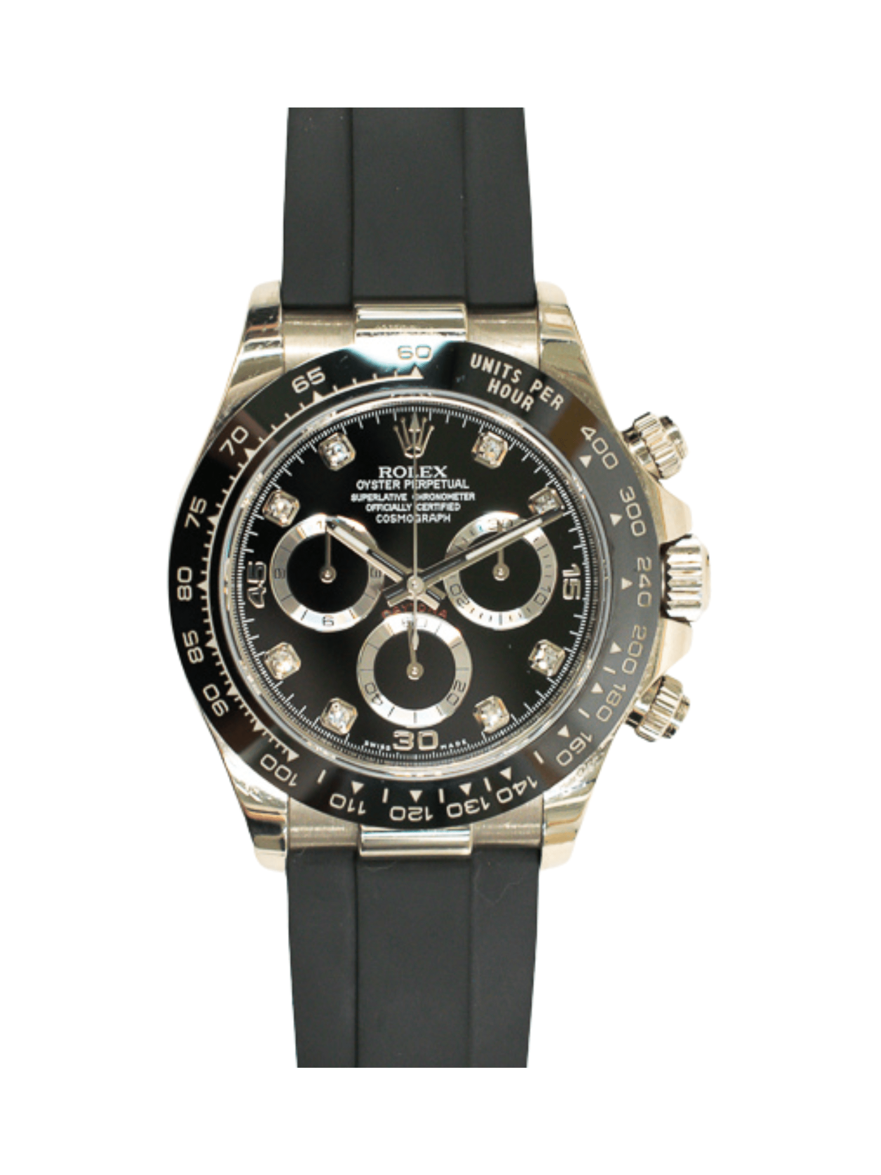 Rolex Daytona White Gold Black Diamond Dial 116519LN Bracelet