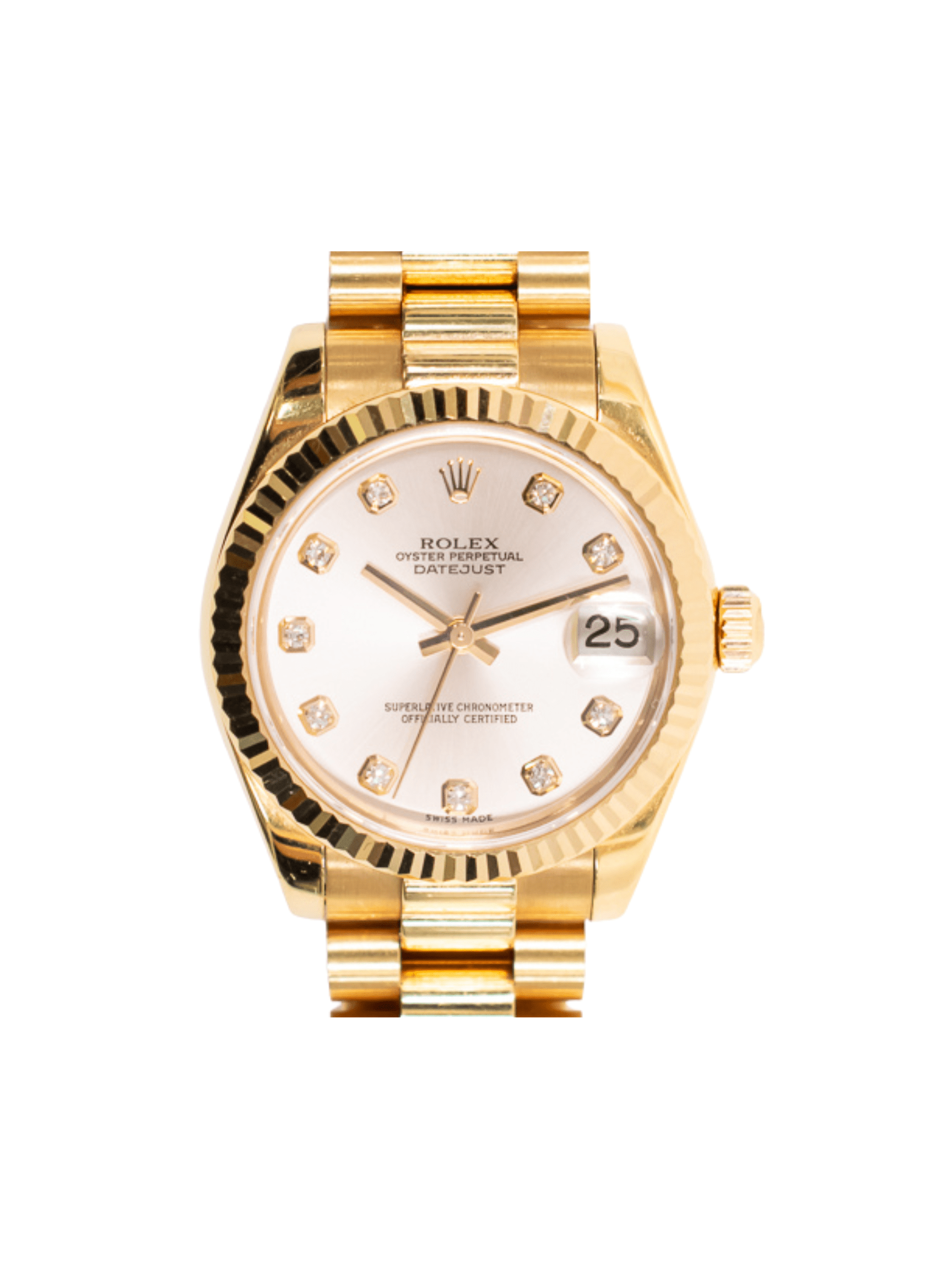 Rolex Datejust Rose Gold Pink Diamond Dial 178275G