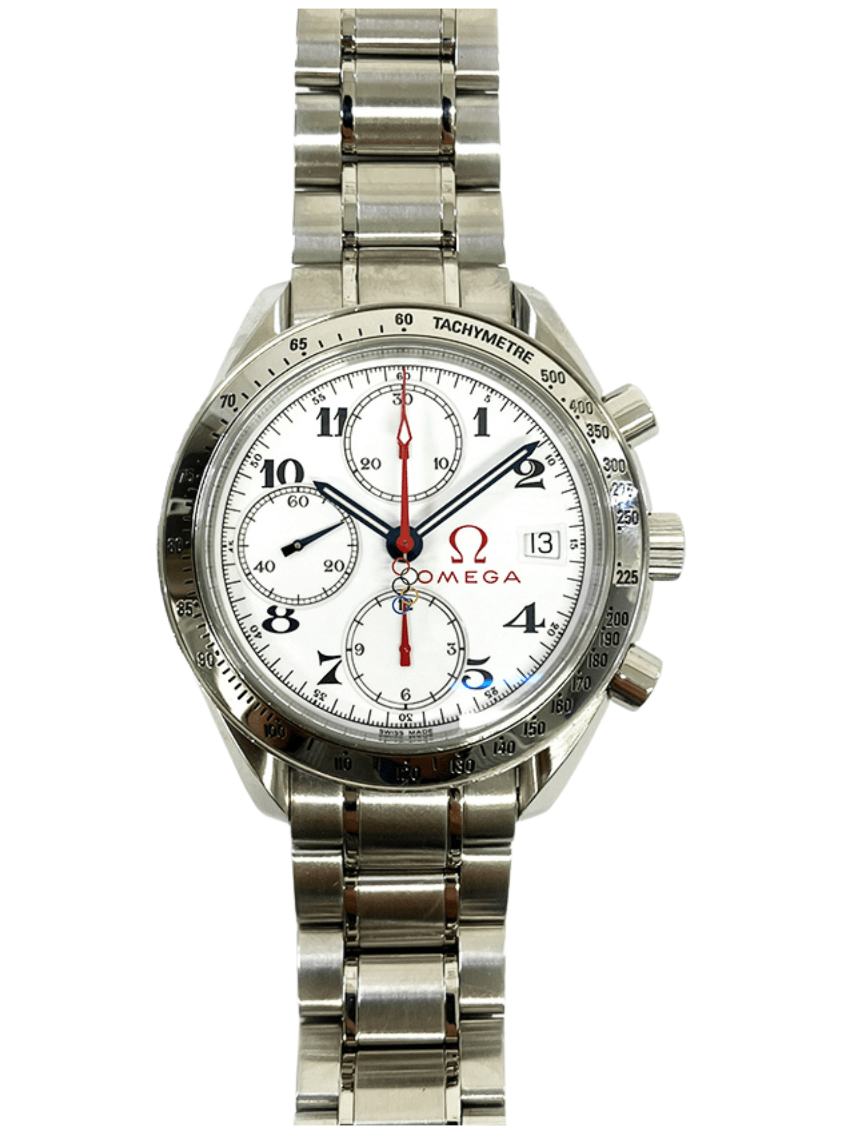 Omega Speedmaster Date Stainless Steel White Dial 3516.2 Bracelet