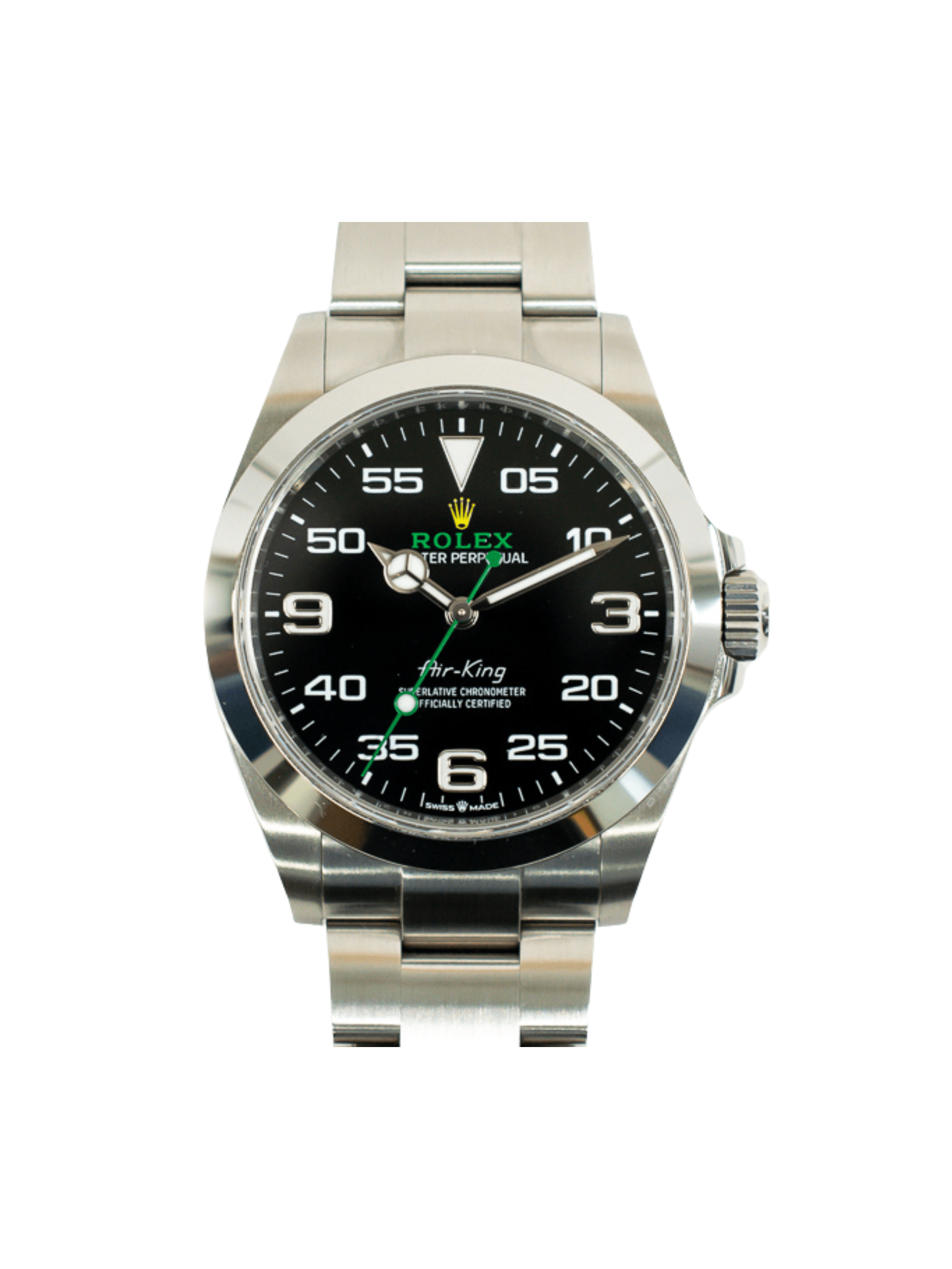 Rolex Air King Stainless Steel Black Arabic Dial 126900