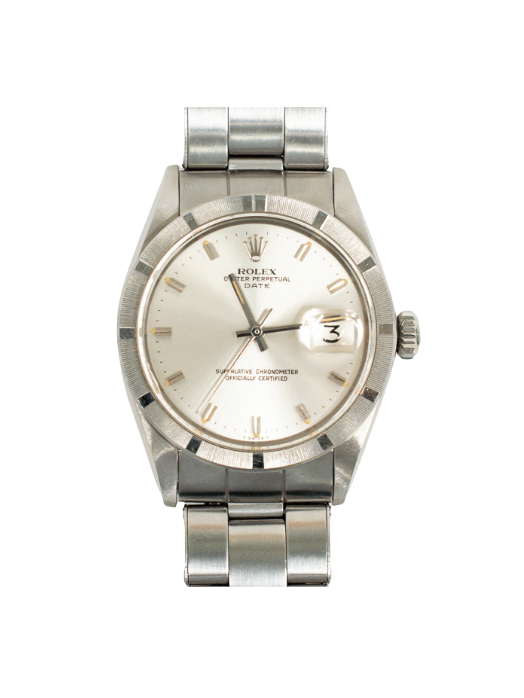 Rolex Oyster Perpetual Date Stainless Steel Silver Dial 1501