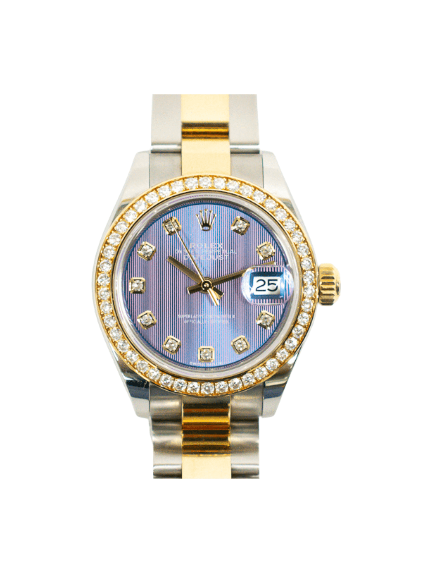 Rolex Lady-Datejust Yellow Gold and Steel Purple Diamond Dial 279383RBR