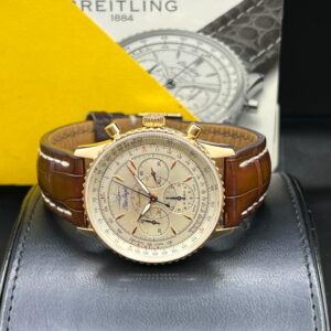 Breitling Montbrillant Navitimer Yellow Gold Front