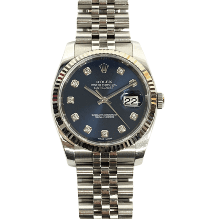 Rolex Datejust 36 Stainless Steel Blue Diamond Dial 126234