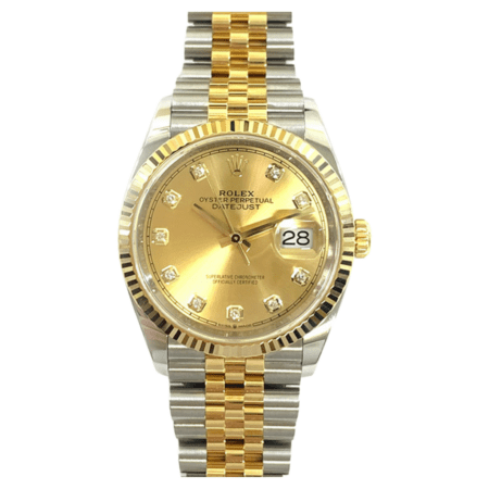 Rolex Datejust 36 Champagne Diamond Dial 126233