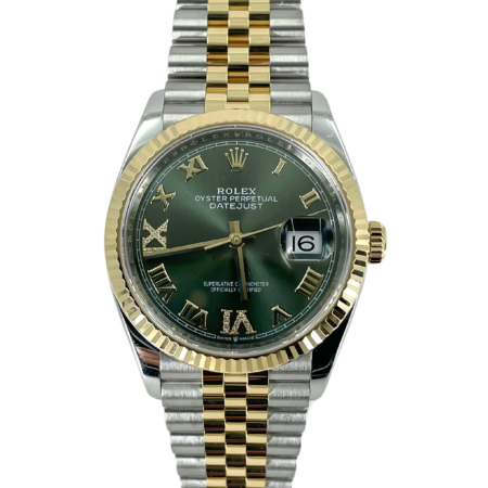 Rolex Datejust Green Roman Dial 126233