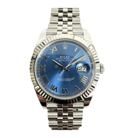 Rolex Datejust 41 Stainless Steel Blue Roman Dial 126334